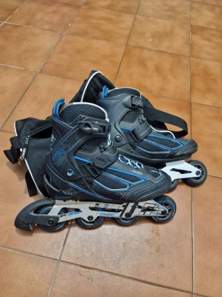 Patines en línea Oxelo negros y azules