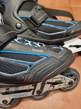 Patines en línea Oxelo negros y azules