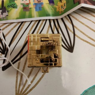Kinder Joy Collezione Minecraft  Blocco Oro VC399