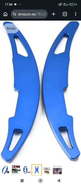 Extensión levas cambio BMW Azul