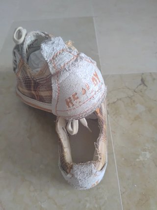 Zapatillas Beige y Naranja