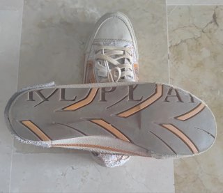 Zapatillas Beige y Naranja