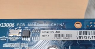 Tarjeta Gráfica Gigabyte 1GB DDR3