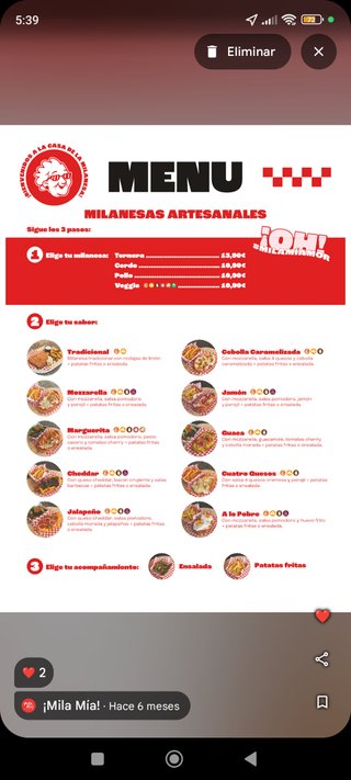 !Mila Mia! Restaurante Take Away & Delivery