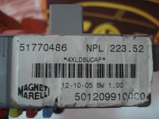 Caja de fusibles Fiat Doblo 51770486 501209910000 46520600CPL