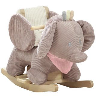 Elefante balancín peluche niños sonido cinturon