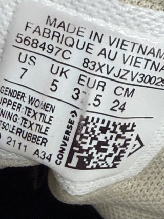 Converse Platform Nere Taglia 37.5