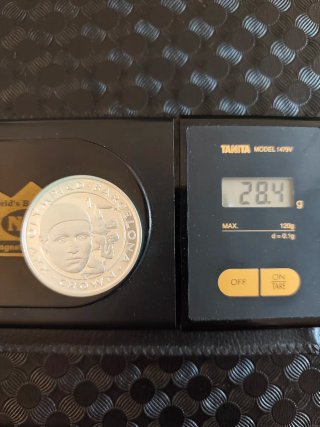 🇬🇮 Moneda Plata 925 1 Crown Gibraltar 1991
