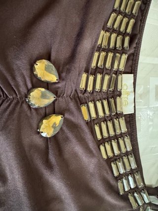 Abitino vintage Oltre marrone con decori