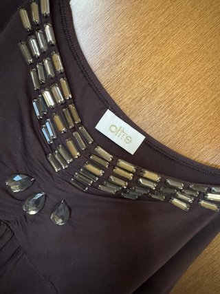 Abitino vintage Oltre marrone con decori