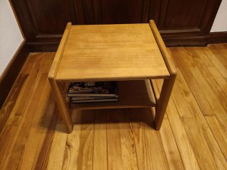 Mesa auxiliar de madera, 40x50x49