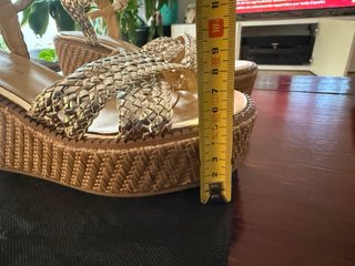 Sandalias Carmela Mujer Talla 40 Doradas