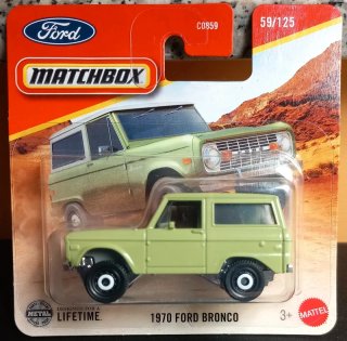 Matchbox 1970 Ford Bronco Verde