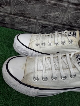 Converse Platform Bianche Tg 37