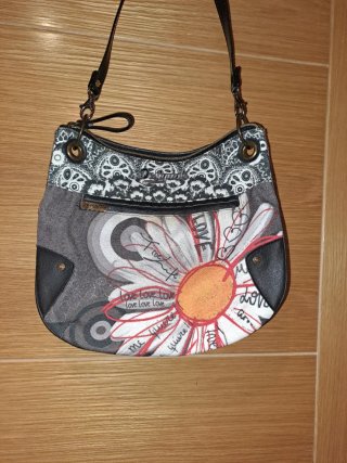 Bolso Desigual Gris Multicolor