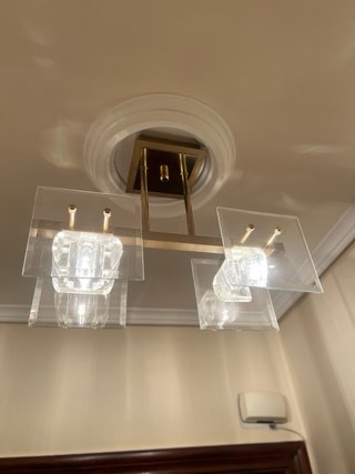 Urge!!Lámpara colgante moderna cristal y metal.