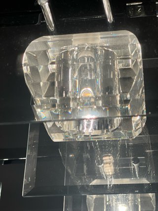 Urge!!Lámpara colgante moderna cristal y metal.
