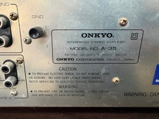 Amplificador Onkyo A-35 Super Servo