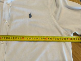 Camisa Ralph Lauren XL Featherweight Mesh Blanca