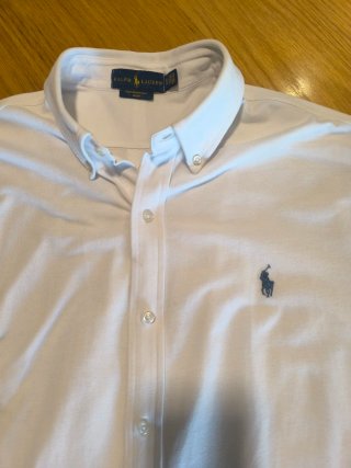 Camisa Ralph Lauren XL Featherweight Mesh Blanca