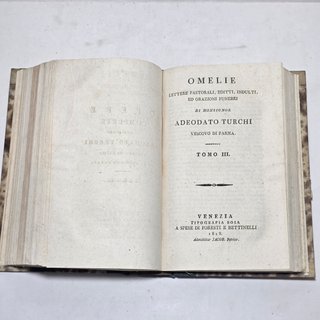 Libro Antico 1828 - Adeodato Turchi 3 tomi in 1