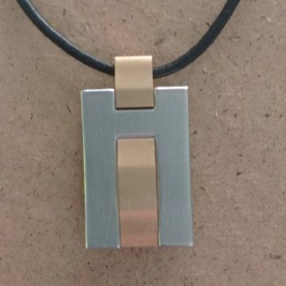 Colgante Lotus Style Oro y Plata
