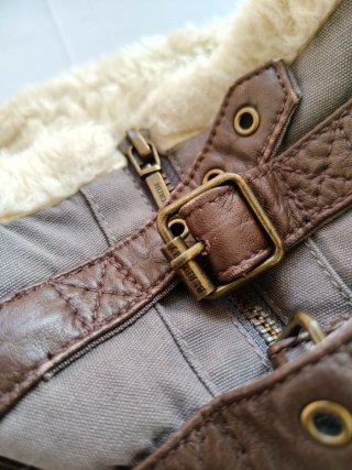 Chaqueta Aviador Burberry Marrón/Gris