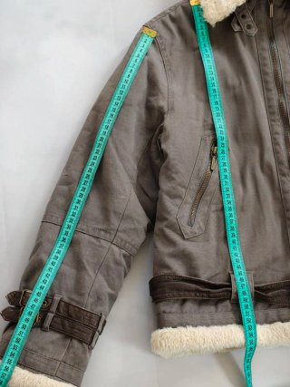 Chaqueta Aviador Burberry Marrón/Gris