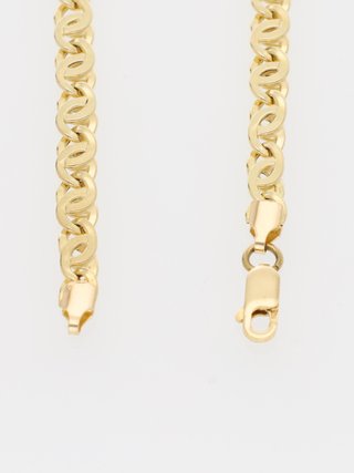 Bracciale Oro Giallo 18kt Maglia Occhio di Tigre