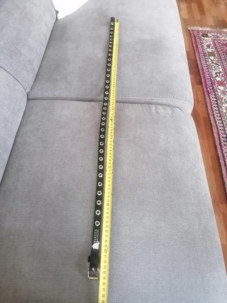 Cintura nera con borchie Pieces 80cm