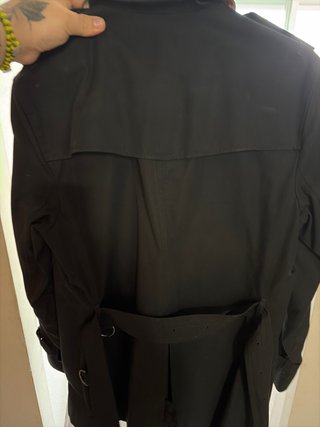 Gabardina Burberry Negra Mujer