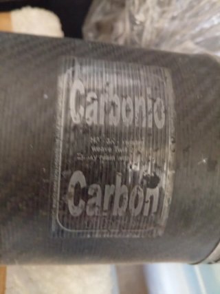 Tubo de escape carbono