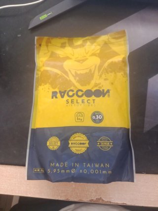 Bolas Biodegradables Raccoon Select 0.30g