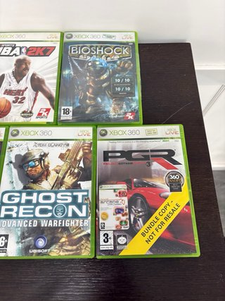 Lote 5 Juegos Xbox 360: Bioshock, Gears of War, NB