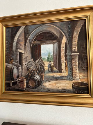 Natura morta ad olio di artista riconosciuto