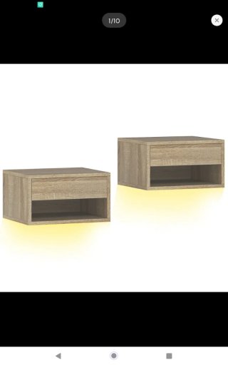 Mesitas de noche flotantes LED