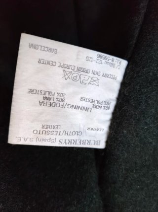 Chaqueta Burberry de Piel caqui