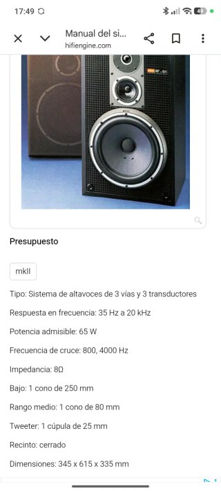 Altavoces Sony SS G1