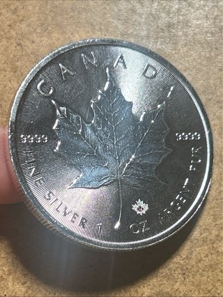 1 Oz Silver Maple Leaf Canada 2018 99.99%