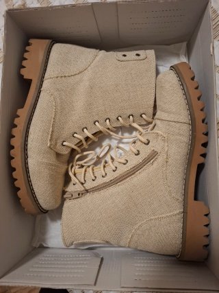 Bota niño Cotolino piel beige. 1 solo uso.