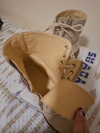 Bota niño Cotolino piel beige. 1 solo uso.