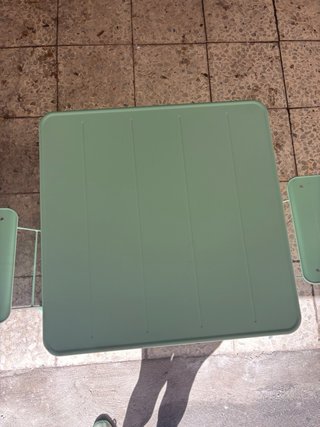 Sundsö Conjunto Mesa y Sillas Plegables Verde