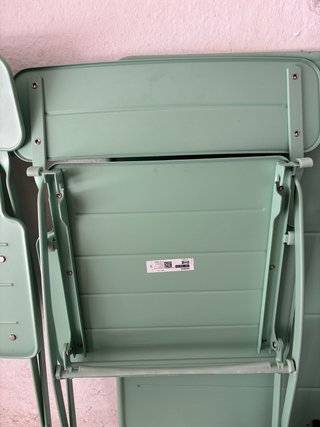 Sundsö Conjunto Mesa y Sillas Plegables Verde