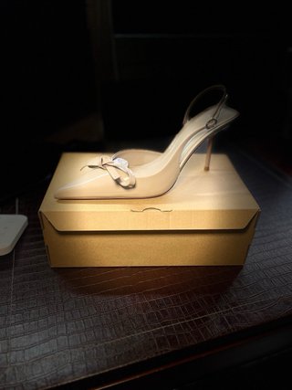 Zapatos Mango Talla 39 Tacón Slingback Nude