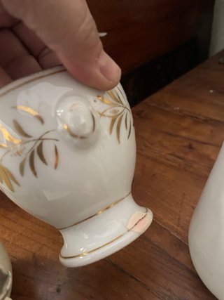 Lotto 3 pezzi ceramica antichi