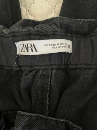 Jeans Zara vita alta neri donna