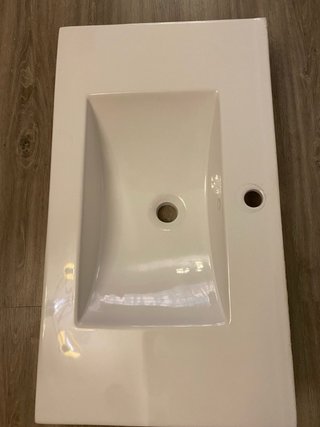 Lavabo sobre encimera 83x48 cm