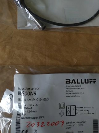 Lotto 3x Sensore Balluff BES00N9 M8 Induttivo
