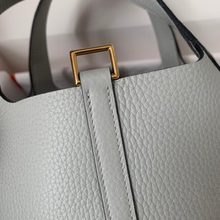 Borsa a mano Hermès grigia