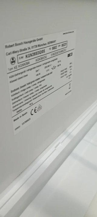 NEVERA COMBI ACERO INOXIDABLE BOSCH NO FROST A +